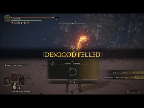 Beating Starscourage Radahn Elden Ring