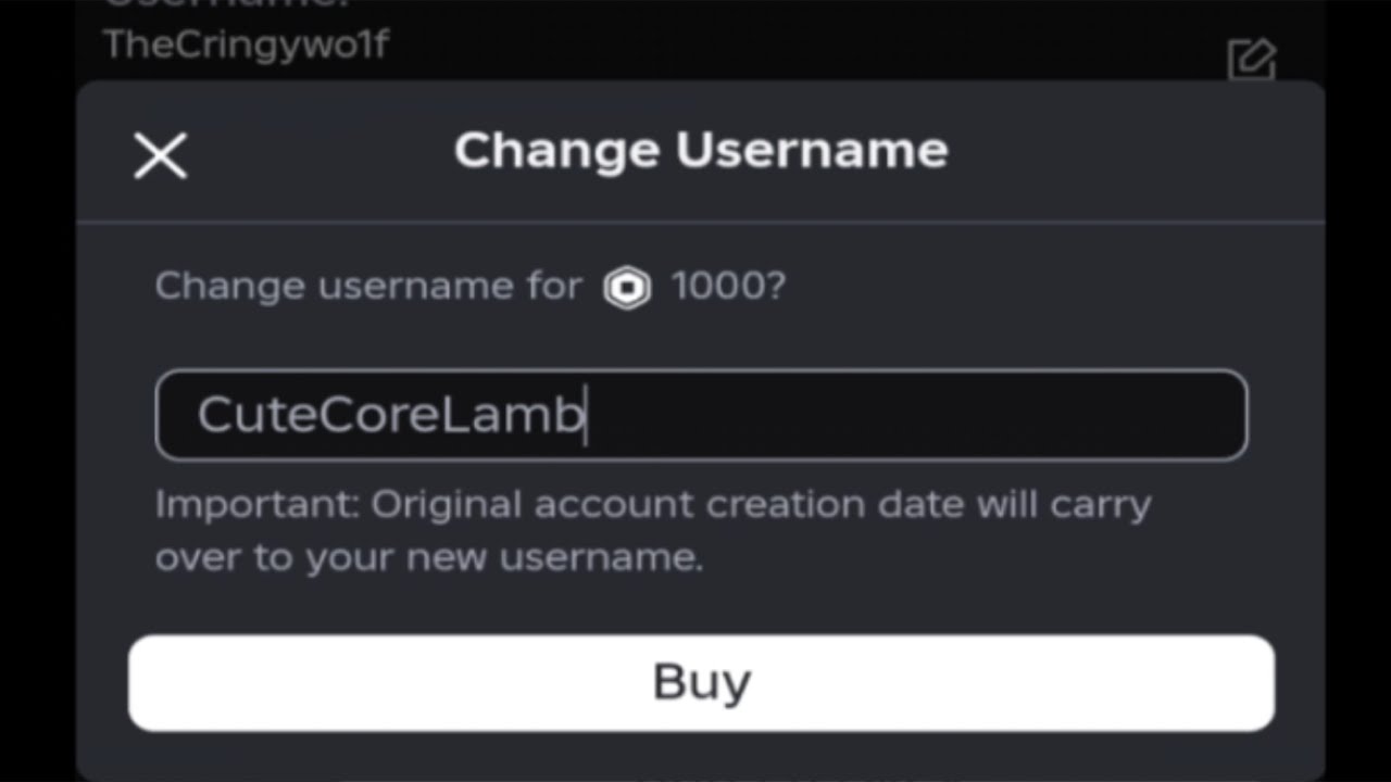 CHANGING MY ROBLOX USERNAME FIRST TIME YouTube 
