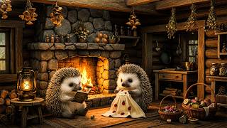 The Hedgehog’s Crafting Haven 🦔 Fireside Comforts & Knitting | Soft Fantasy Music & Warmth screenshot 5