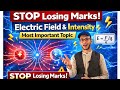 Electric field|| Electric field intensity||For second year, mdcat nums,etea||mcqs notes| complete||