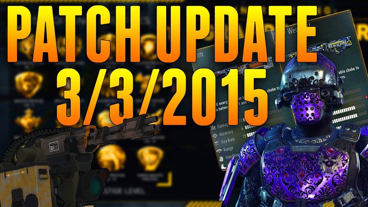 COD News! NEW PATCH 3/3/2015 Gun Balancing , DLC Gun Ohm , Grand Master Prestiges + MORE!