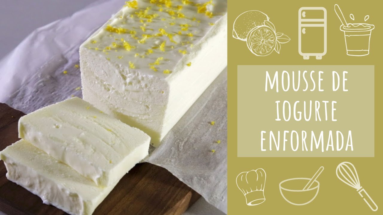 Mousse de iogurte enformada (receita fácil)