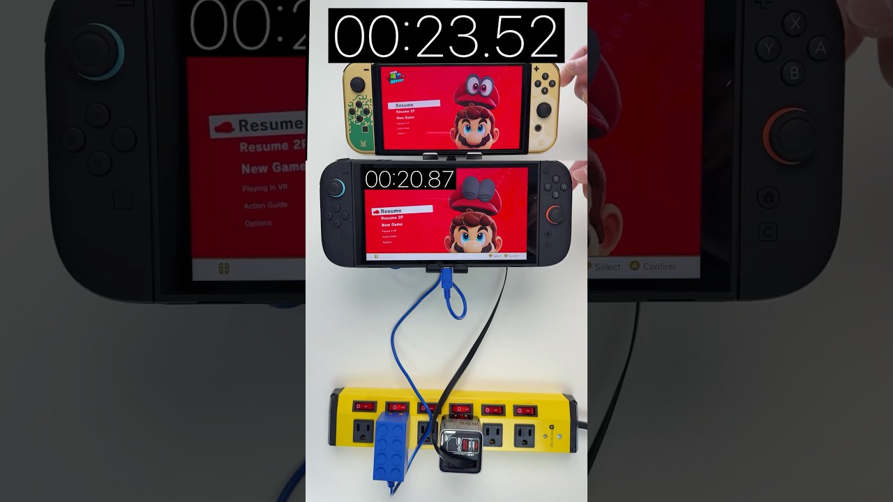 Super Mario Odyssey Switch 2 vs Switch Load Time 