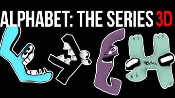 Alphabet Lore 3D and 2D (E,F,G,H) Attack Animation | Different Versions | part2