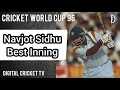 Navjot sidhu best inning  india vs zimbabwe  cricket world cup 96  digital cricket tv