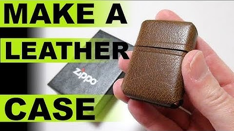 How To Make A Leather Zippo Case FREE .pdf Pattern