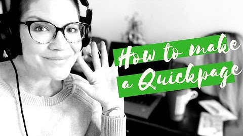 How to make and send a Quickpage video email tutorial