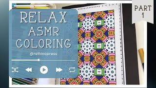 ASMR Coloring Sessions with No Talking Mandala Coloring Page from Teen Activity Book