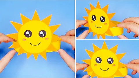DIY Handmade Paper Sun Crown / Sun Headband / How to make Sun Crown