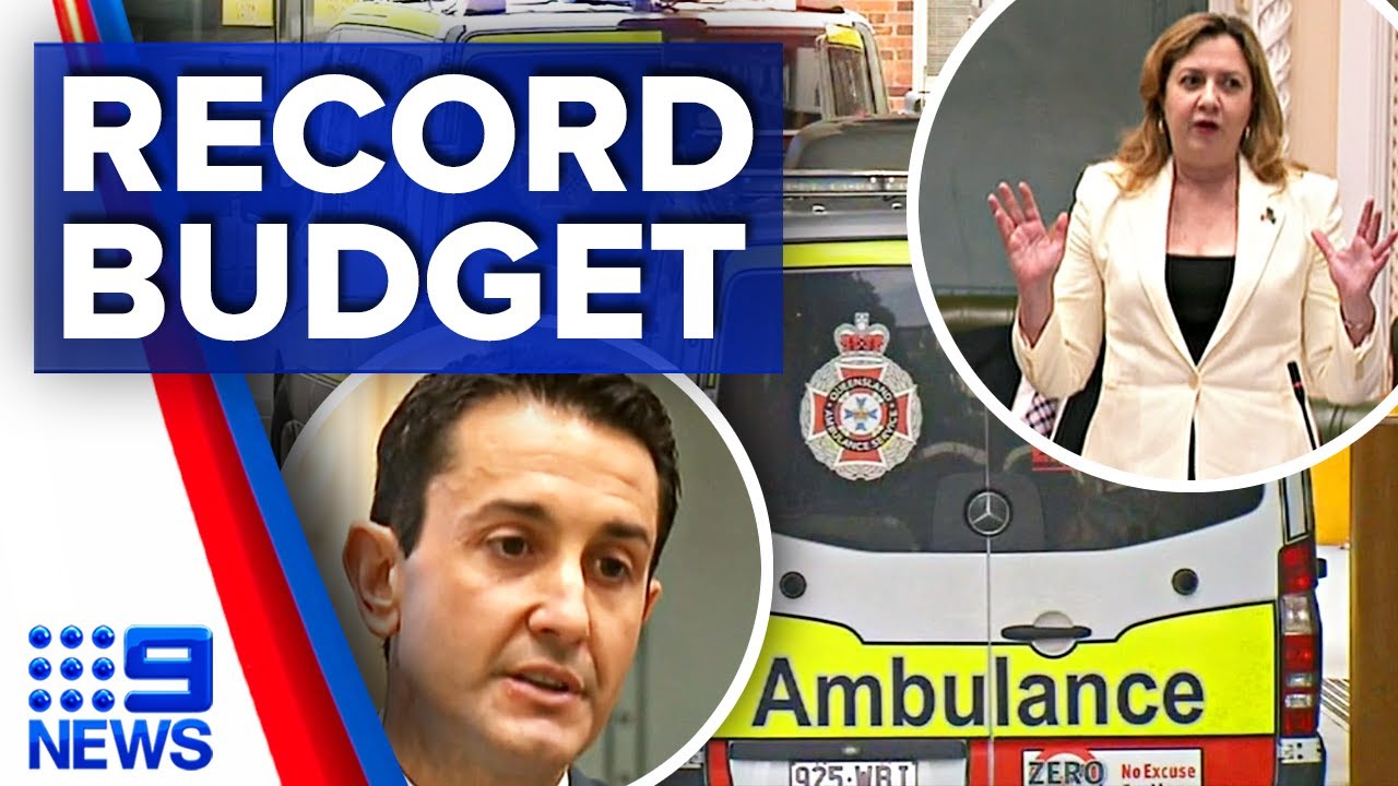 Queensland Premier promises a 'record health budget' amid crisis | 9 News Australia