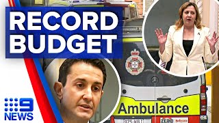Queensland Premier promises a 'record health budget' amid crisis | 9 News Australia