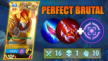 ALDOUS PERFECT BRUTAL DAMAGE BUILD🔥 | ALDOUS BEST BUILD 2023