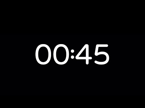 45 second countdown timer with clock sound นับเวลาถอยหลัง  45 วินาที กับเสียงนาฬิกา