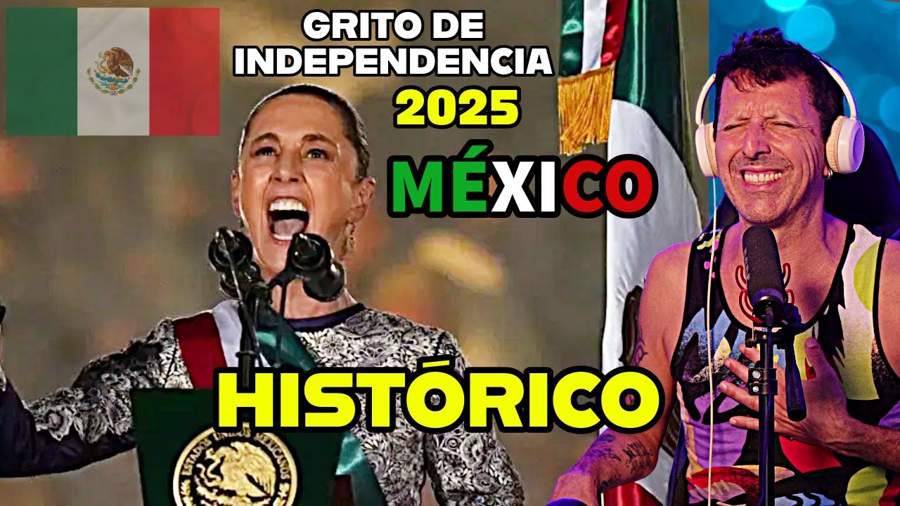 Reacción al PRIMER GRITO de Claudia Sheinbaum como presidenta de México