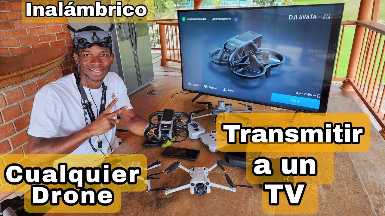TRANSMITIR INALÁMBRICAMENTE a un TV Con Cualquier DRONE-Facil- DJI AVATA- MINI-HUBSAN- MAVIC 3T etc.