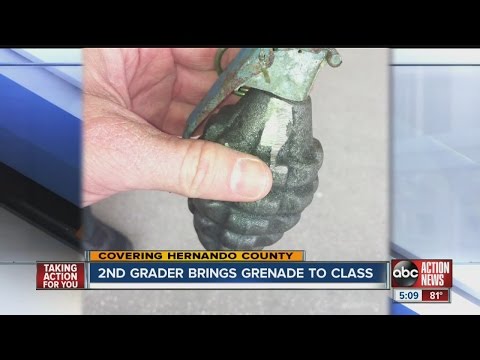 2nd grader brings grenade to class in Hernando County