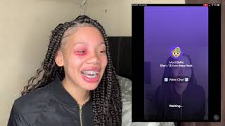 My Boyfriend Gave Me A Black Eye Prank On The Monkey App Pt 2