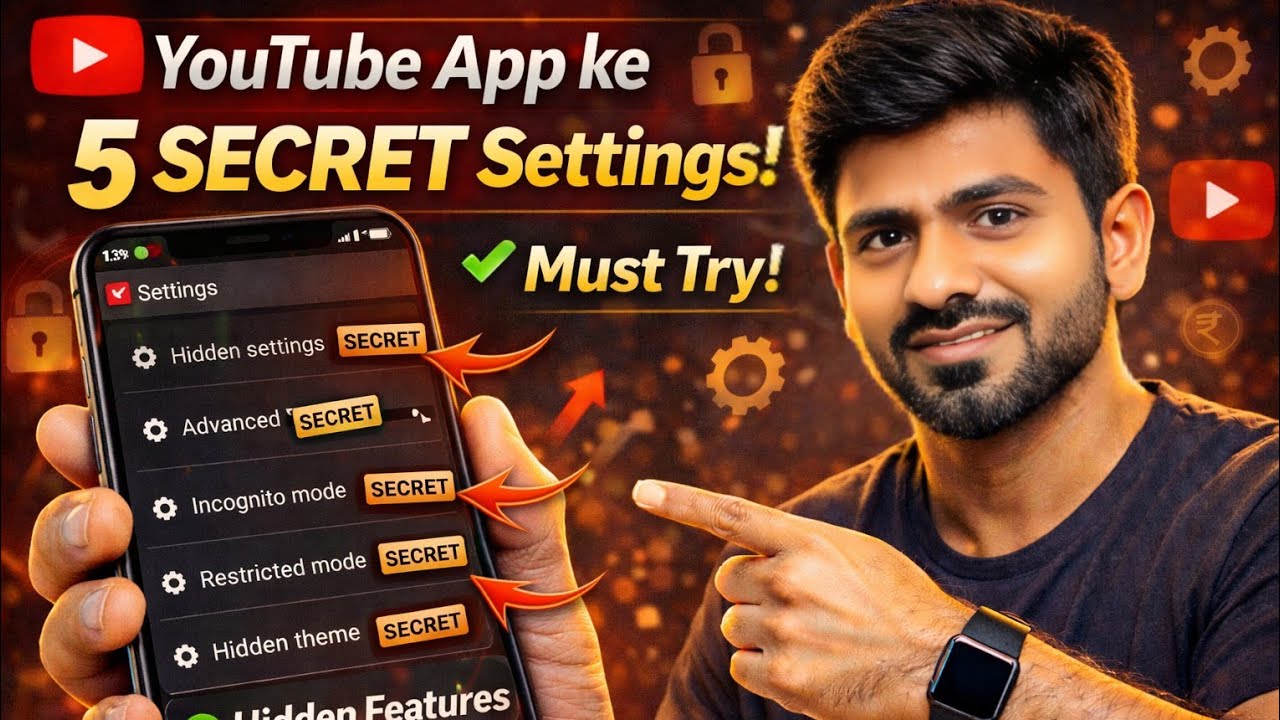 YouTube App Ki 5 SECRET Settings 😱 | 99% Log Nahi Jaante | YouTube Tips 2026 