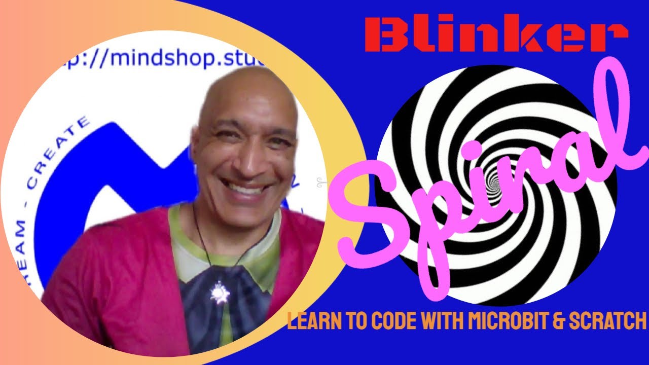 Blinker Spiral Learn to Code with MicroBit & Scratch with nested loops
