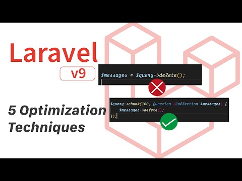 5 Optimization Techniques in Laravel | Laravel 9 | Laravel 2022