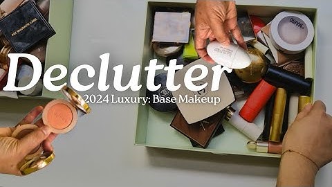 BIG Face Makeup Declutter 2024 | sizing down my collection | Base, Blushes, Bronzers & Highlighters