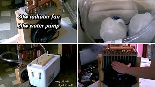 2 Heavy-Duty DIY Air Coolers! (Max Airflow! Coldest Temps!) - AC/DC/12V ~ can be solar pwrd! (comp.)