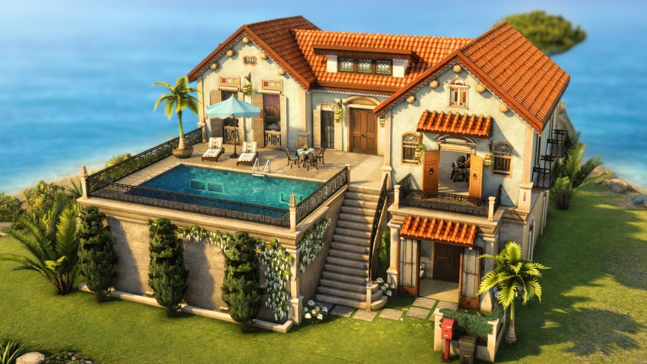 Piccola Luce Island Home 🌴 Limited Pack 🏡 The Sims 4 Speed Build | No CC