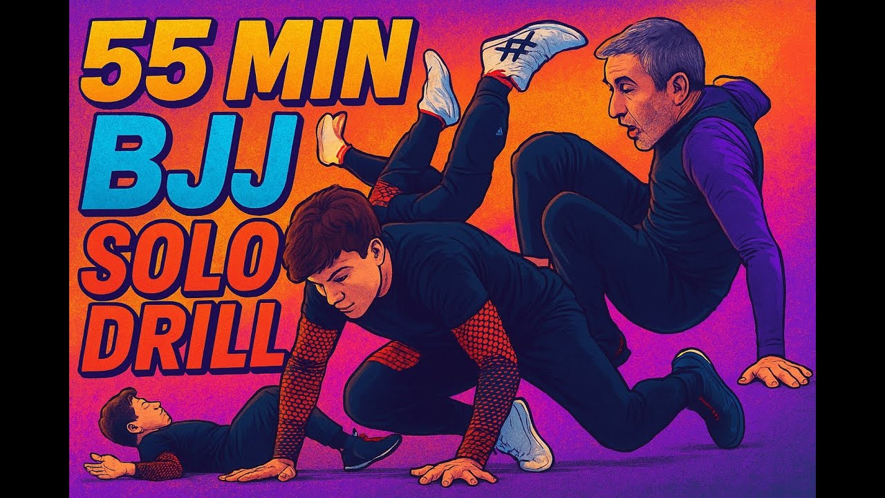 55-Minute Solo BJJ Drills by Ahmed WrestleBJJ– Movement, Mobility & Grappling Fundamentals