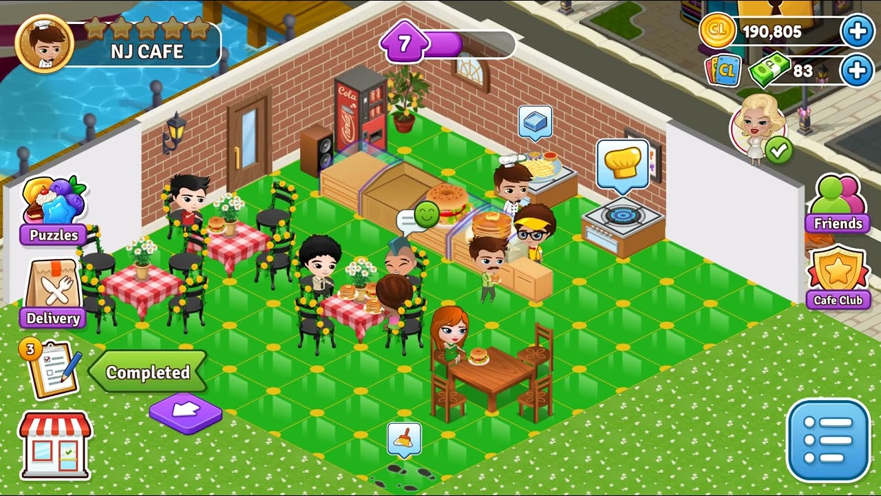 Cafeland Gameplay – Cook, Decorate & Build Your Dream Café! 🍕☕