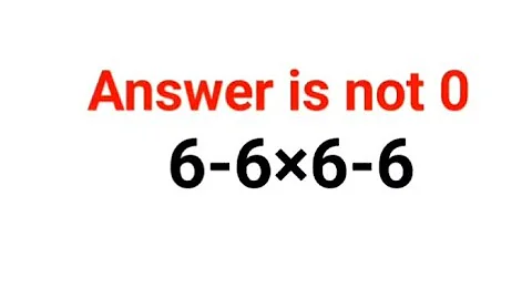 6-6×6-6 The answer is not 0. Many got it wrong!  Ukraine Math Test #math #percentages #ukraine