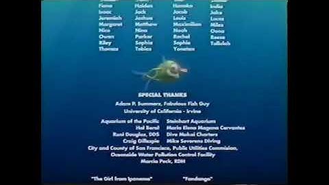 Closing to Finding Nemo 2003 VHS (HD)