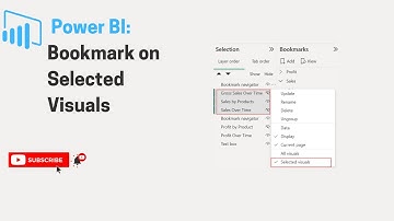 📌 How to Use Bookmarks on Selected Visuals in Power BI | Step-by-Step Tutorial