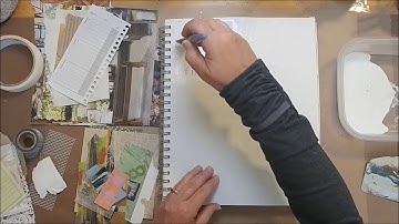Mixed Media Art Tutorial: Collage Background