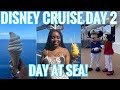 DISNEY CRUISE DAY AT SEA ON THE DISNEY FANTASY! FILMING WITH DISNEY &amp; DINING AT ENCHANTED GARDEN 🚢