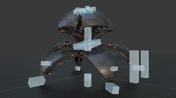 Sphere-Bot Upgrade in Blender-2.81a (WIP-8) Looping the Walk and Roll-Cycles