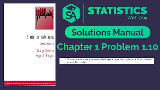 Casella and  Berger Statistical Inference  Chapter 1 Problem 10 solution
