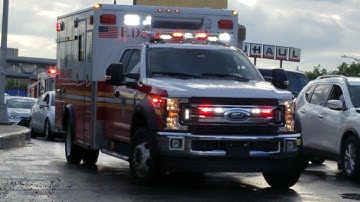 FDNY EMS Arriving At An 5 Car MVA With A Brand New Light Bar In The Bx, NY.