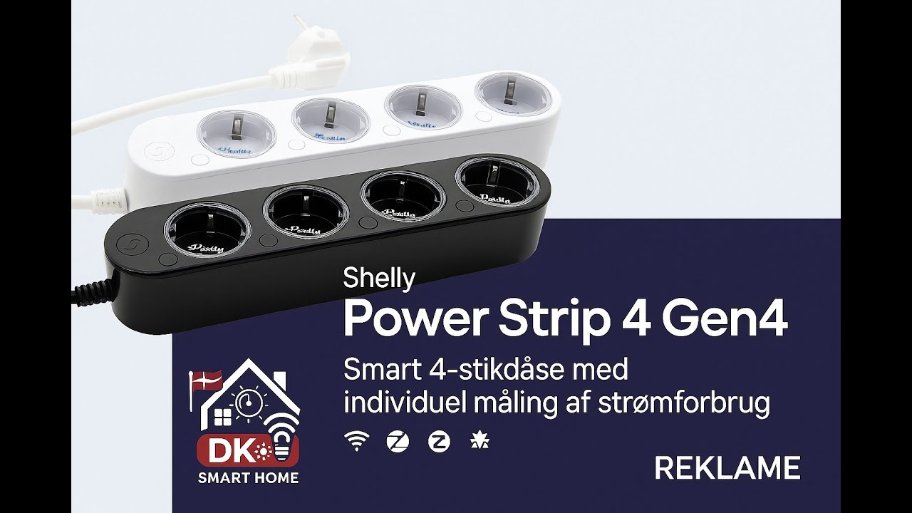 Test Shelly Power Strip 4 Gen4 – Smart stikdåse