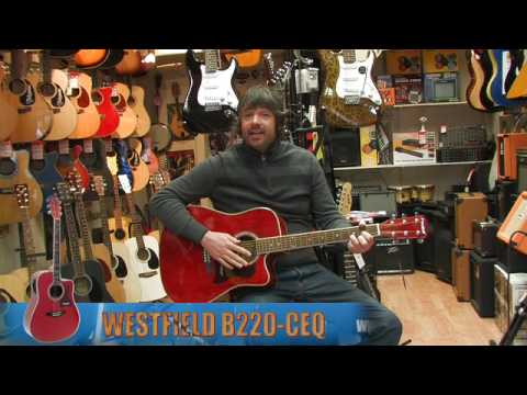 westfield-b220ceq-electro-acoustic-guitar-review-by-rikki's-music-shop,-edinburgh