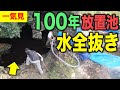 【一気見】ポツンと一軒家の池の水全部抜く