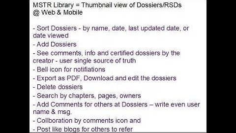 Library MicroStrategy