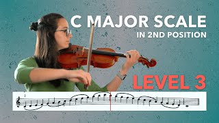 C Major Scale - 2 Octaves | Violin | Level 3