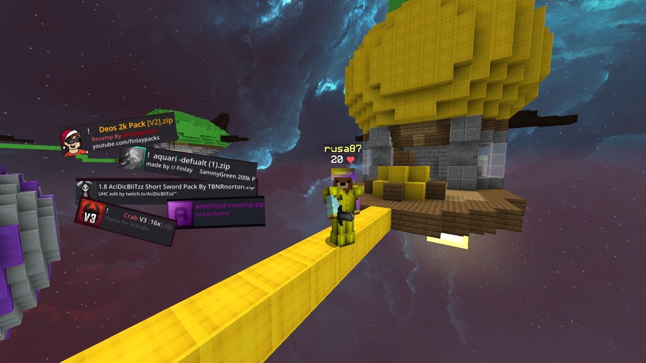 top BEST bedwars texture packs (1.8.9) YouTube