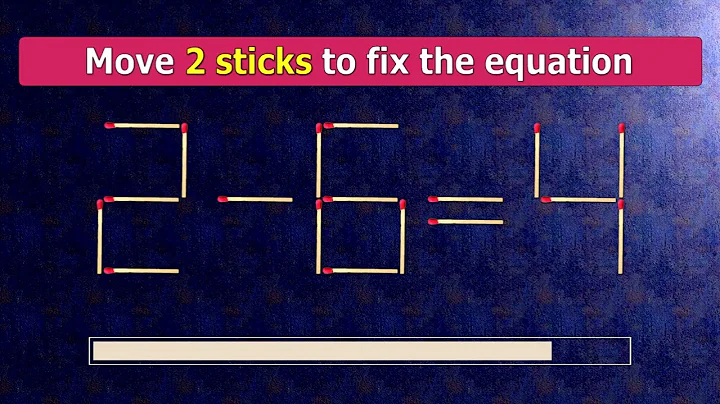 👉 Match puzzle - move 2 matches to make equation 2+6=7 and 2-6=4 correct | Best matchstick puzzles