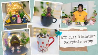 Creative Terrarium succulent Gardening Ideas| DIY Teacup - FishBowl Miniature Ideas|Telugu Vlogs USA