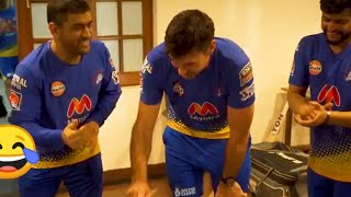 Watch MS Dhoni during Stephen Fleming's Birthday Celebrations 😂 | Full Video HD