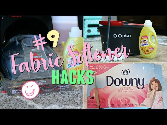 9 Hacks for FABRIC SOFTENER|DIY DRYER SHEETS|REMOVING DEODORANT STAINS FROM  CLOTHES - YouTube