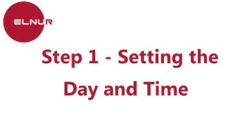 Step 1 - Setting the Day & Time on your Ecombi HHR