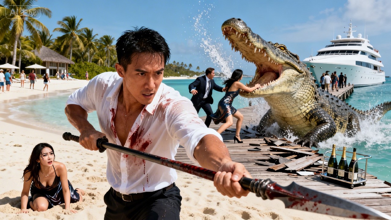 Renaître sur l’île aux crocodiles, je tue la bête et sauve tout le monde