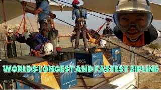 The Worlds Longest and Fastest Zipline | Unforgettable Experience | JEBEL JAIS RAS AL KAIMAH UAE